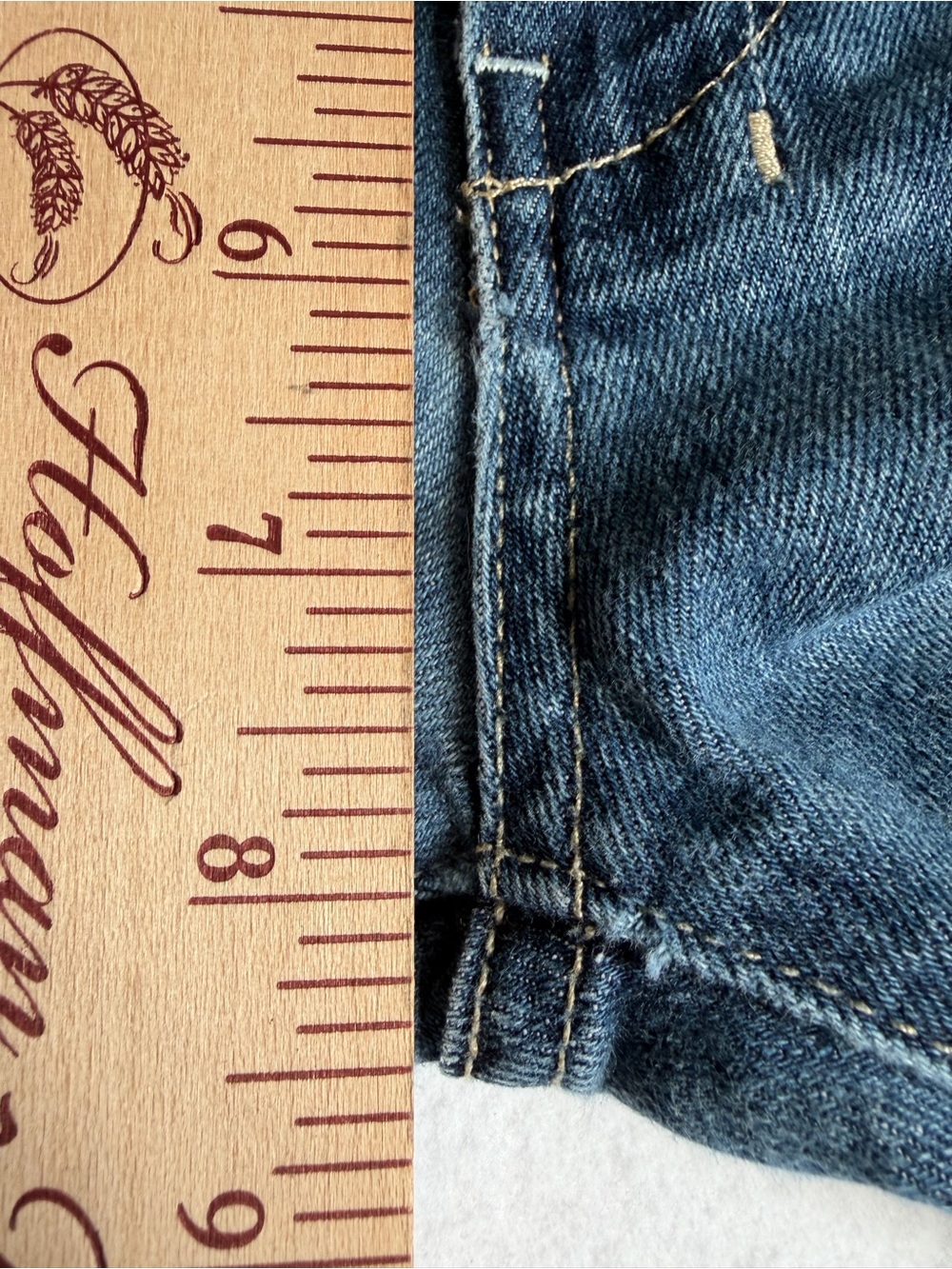 7 For All Mankind Dojo Jeans 29 Low Rise Flare Wide Leg Y2K Medium Wash - Picture 12 of 14